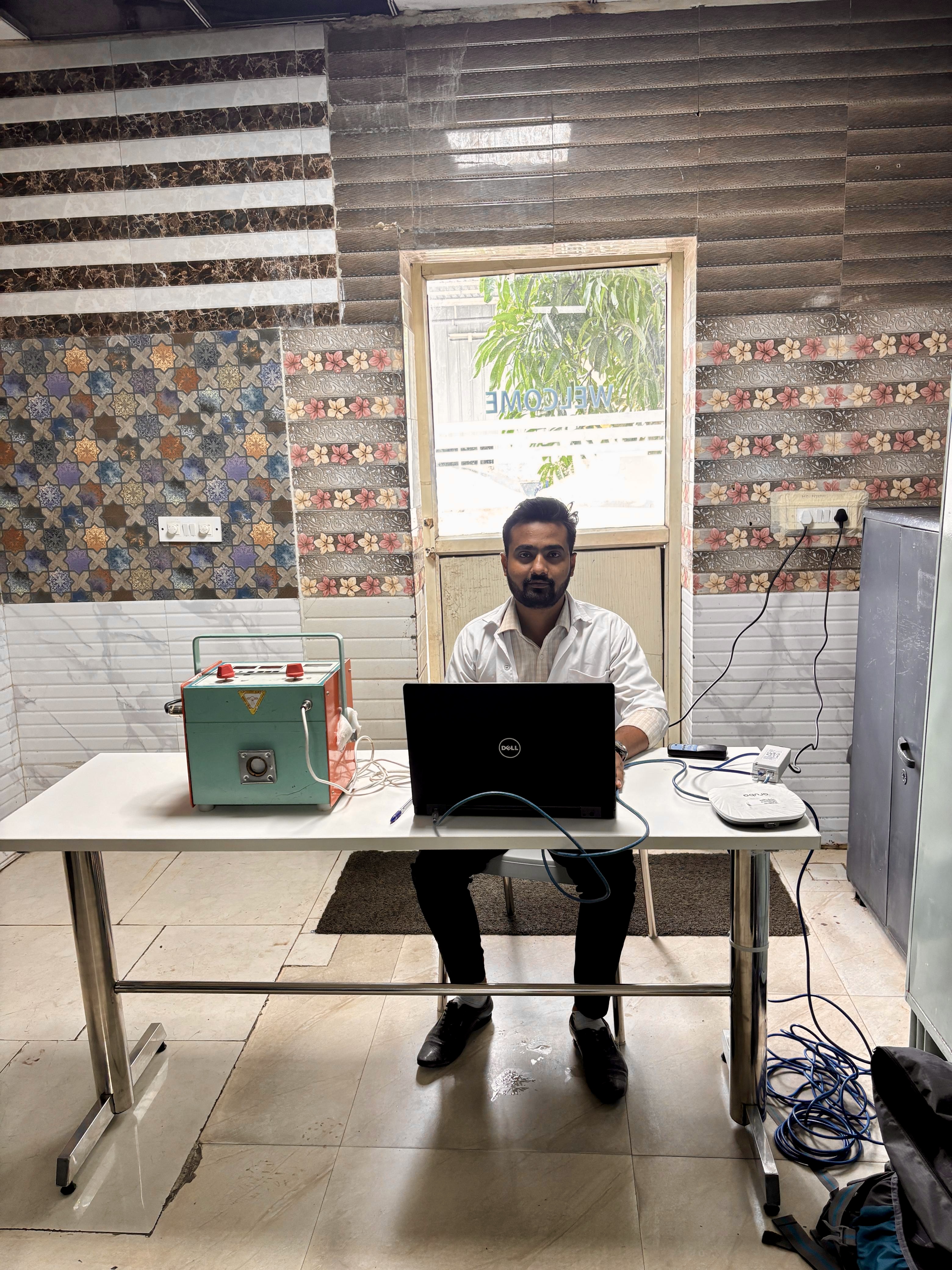 A health checkup in progress.