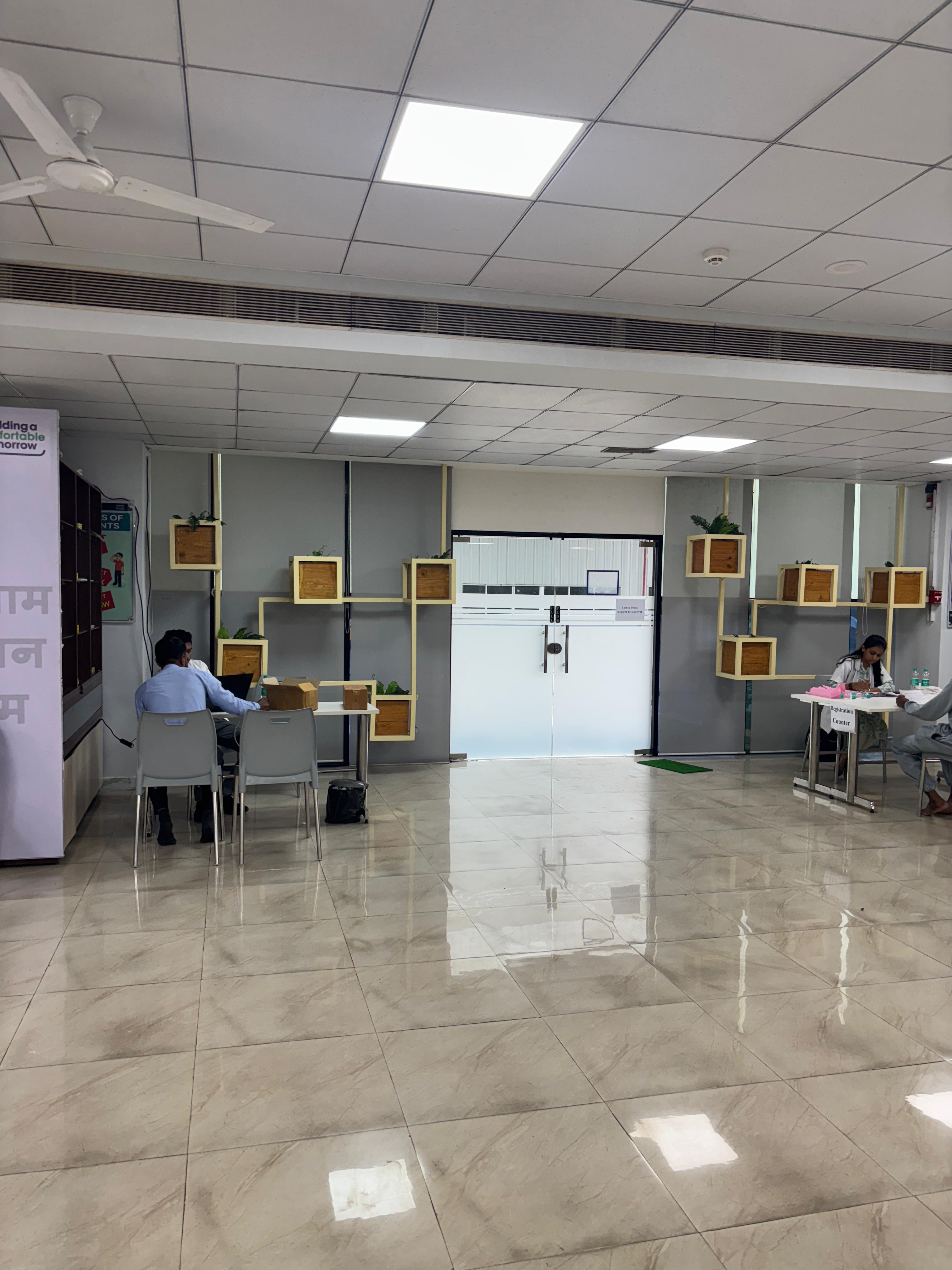 A health camp in progress.